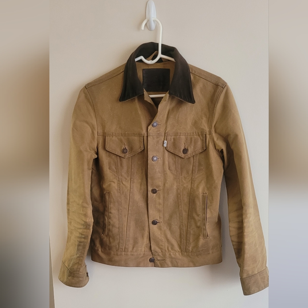 Levi's X Filson Waxed Tin Cloth (Cotton) And Moleskin Trucker